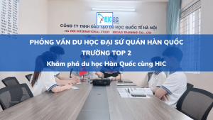 LUYỆN PHỎNG VẤN ĐẠI SỨ QUÁN HÀN QUỐC TRƯỜNG TOP 2